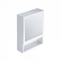 Шкаф-зеркалo для ванной 50 см, белый, Milardo Magellan, MAG5000M99, 200 х 500 х 750 мм