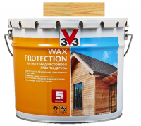 V33 Wax Protection сосна 9 л, Антисептик для дерева с добавлением воска