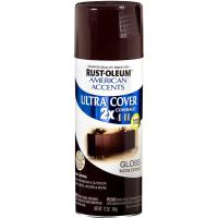 Rust-Oleum Painter’s Touch 2X Ultra Cover Spray Краска-спрей универсальная на алкидной основе, коричневый кофейный глянцевый, 0.34 кг