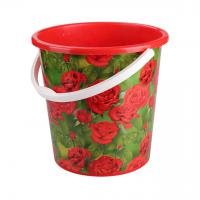 Ведро "Декор" 10 л (микс), красные розы, М5610, 10 л, ф270 мм