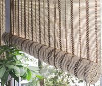 Рулонные шторы бамбуковые, 120 х 160 см, золотой беж