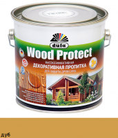 Dufa Wood Protect, дуб, 2.5 л, Пропитка для защиты древесины, с воском