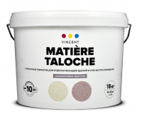 Vincent Matiere Taloche S-3, 18 кг, Винсент декоративная штукатурка "Камешковая"