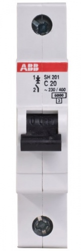 ABB SH201L Автоматический выключатель 1P 20А (C) 4,5kA