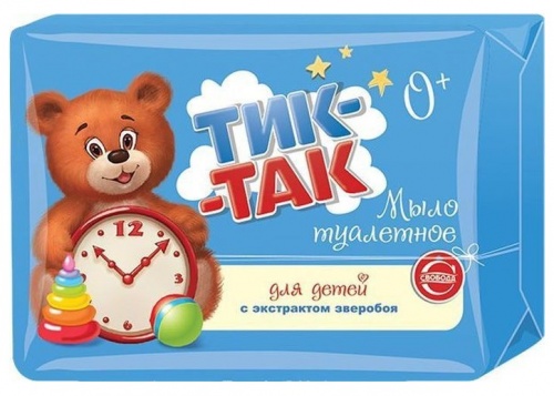 Мыло детское Тик-Так со зверобоем, 150 г