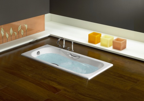 ROCA Malibu 150х70 Прямоугольная чугунная ванна с противоскользящим покрытием, 1500 х 750 х 420 мм