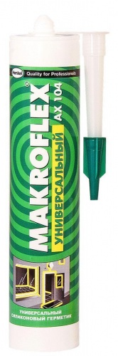МАКРОФЛЕКС АХ104 герметик силиконовый, белый, 0.29 л