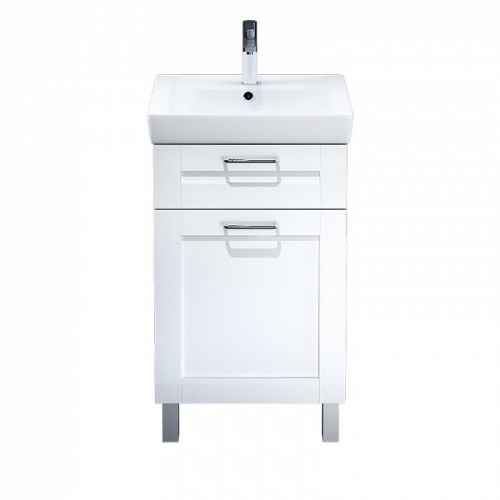 Тумба 50 см, с умывальником, напольная, дерево, белый, IDDIS Sena, SEN50W1i95K, 350 х 446 х 710 мм