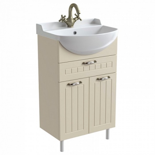 Тумба 50 см, с умывальником, напольная, IDDIS Kantri, KAN50W3i95K, 301 х 484 х 710 мм