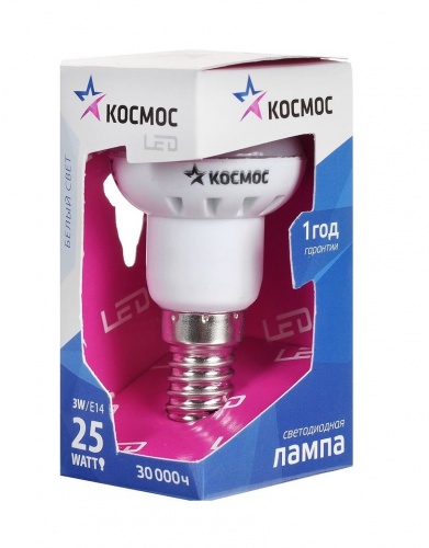 Лампа светодиодная R39 3w E14 4500k KOSMOS