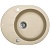 Мойка для кухни Granucryl, круглая, гладкая, с крылом, сафари, 620 х 500 х 210 мм