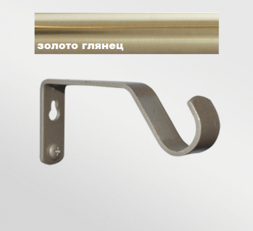 Кронштейн habito однорядный DIY 16мм, золото глянец, 85 х 45 мм