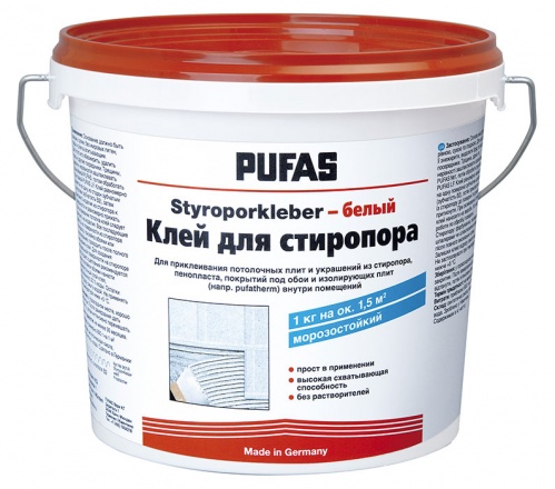 Pufas Клей для стиропора белый, 1 кг