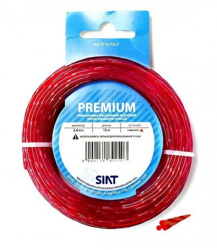 Триммерная леска 2 Крученый канат Siat Premium, 2 мм, 15 м