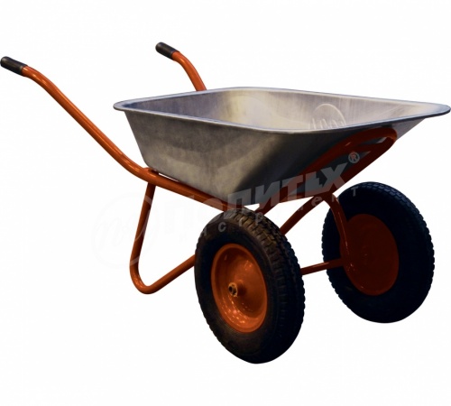 Тачка двухколесная строительная 90 л POLYAGRO, 8054090