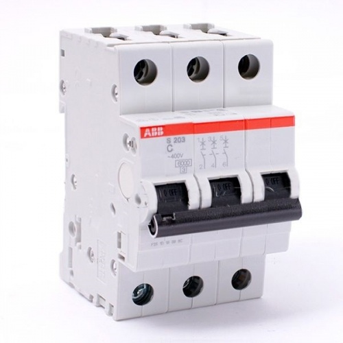 ABB S203 Автоматический выключатель 3P 63А (С) 6kA