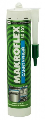 Герметик силиконовый санитарный MAKROFLEX SX101, белый, 0.29 л