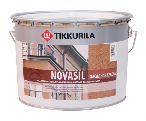 Tikkurila Новасил баз A 9 л, Краска фасадная на акрилатной основе, глубокоматовая