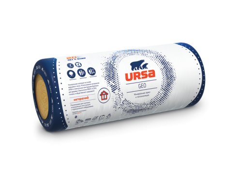 Теплоизоляция URSA GEO М-11, 9000 х 1200 х 50 мм, 21.6 м2, 2 шт в уп