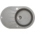 Мойка для кухни Granucryl, круглая, гладкая, с крылом, серый, 780 х 500 х 210 мм Мойка для кухни Granucryl, круглая, гладкая, с крылом, серый, 780 х 500 х 210 мм