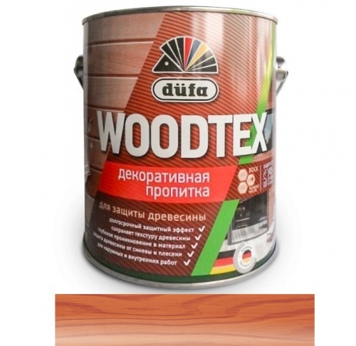Dufa Woodtex, рябина, 0.9 л, Алкидная декоративно-защитная пропитка с твердым воском