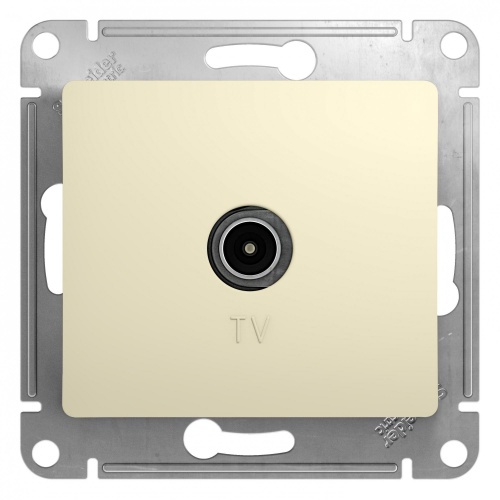 Schneider Glossa Бежевая Розетка TV, GSL000291