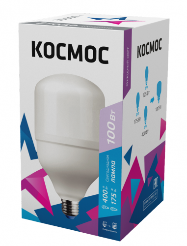 Светодиодная лампа Космос HWLED 100W E27 6500K, LksmHWLED100WE2765