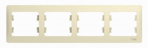 Schneider Glossa Бежевая Рамка 4-я, GSL000204