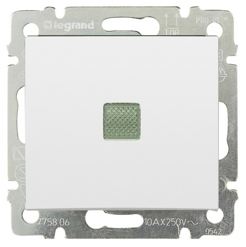Legrand Valena белый выключатель, 1-клавишный с подсветкой, 774410