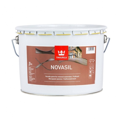 Tikkurila Новасил баз A 9 л, Краска фасадная на акрилатной основе, глубокоматовая