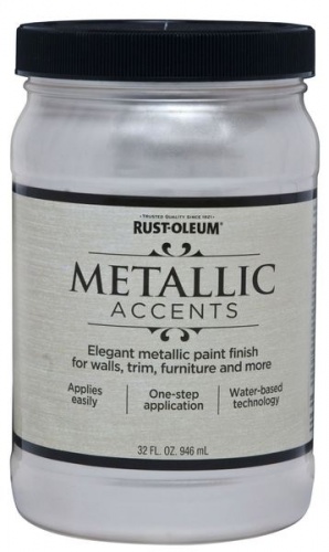Metallic Accents Краска с эффектом насыщенного металлика на акриловой основе, морская раковина, 0.946 л