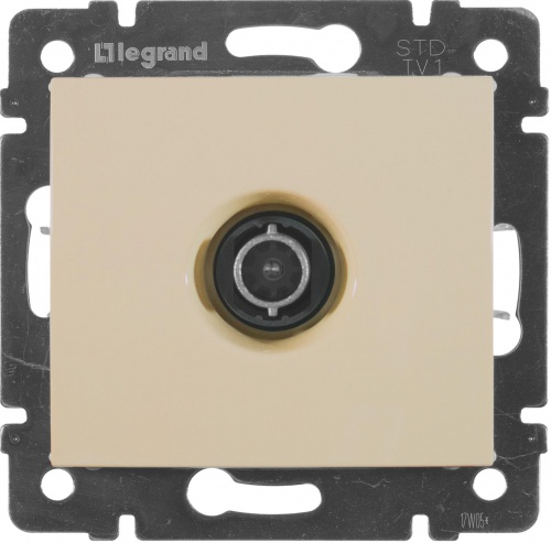 Legrand Valena розетка TV, проходная, 14 дБ, крем, 774431