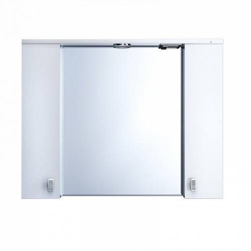 Шкаф-зеркалo для ванной 90 см, c подсветкой, белый, IDDIS Rise, RIS90W0i99, 170 х 900 х 630 мм