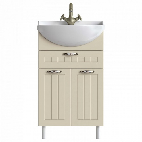 Тумба 50 см, с умывальником, напольная, IDDIS Kantri, KAN50W3i95K, 301 х 484 х 710 мм