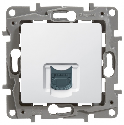 Legrand Etika белая розетка компьютерная (RJ45) 5 кат. UTP, 672241