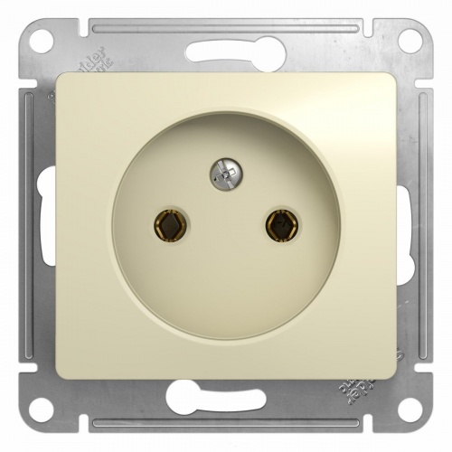 Schneider Glossa Бежевая Розетка  без заземления, GSL000241