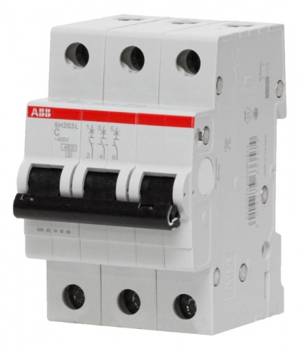 ABB SH203L Автоматический выключатель 3P 10А (С) 4,5kA