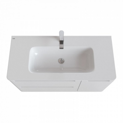 Тумба 100 см, с умывальником, подвесная, белый, IDDIS Edifice, EDI10W1i95K, 467 х 1002 х 500 мм