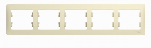 Schneider Glossa Бежевая Рамка 5-я, GSL000205