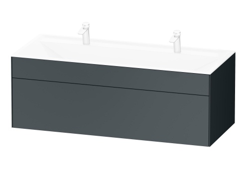 Тумба подвисная под раковину 120 см, AM.PM Inspire 2.0, графит матовый, M50AFHX1203GM