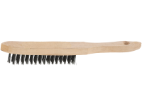 Щетка пятирядная металлическая с деревянной ручкой